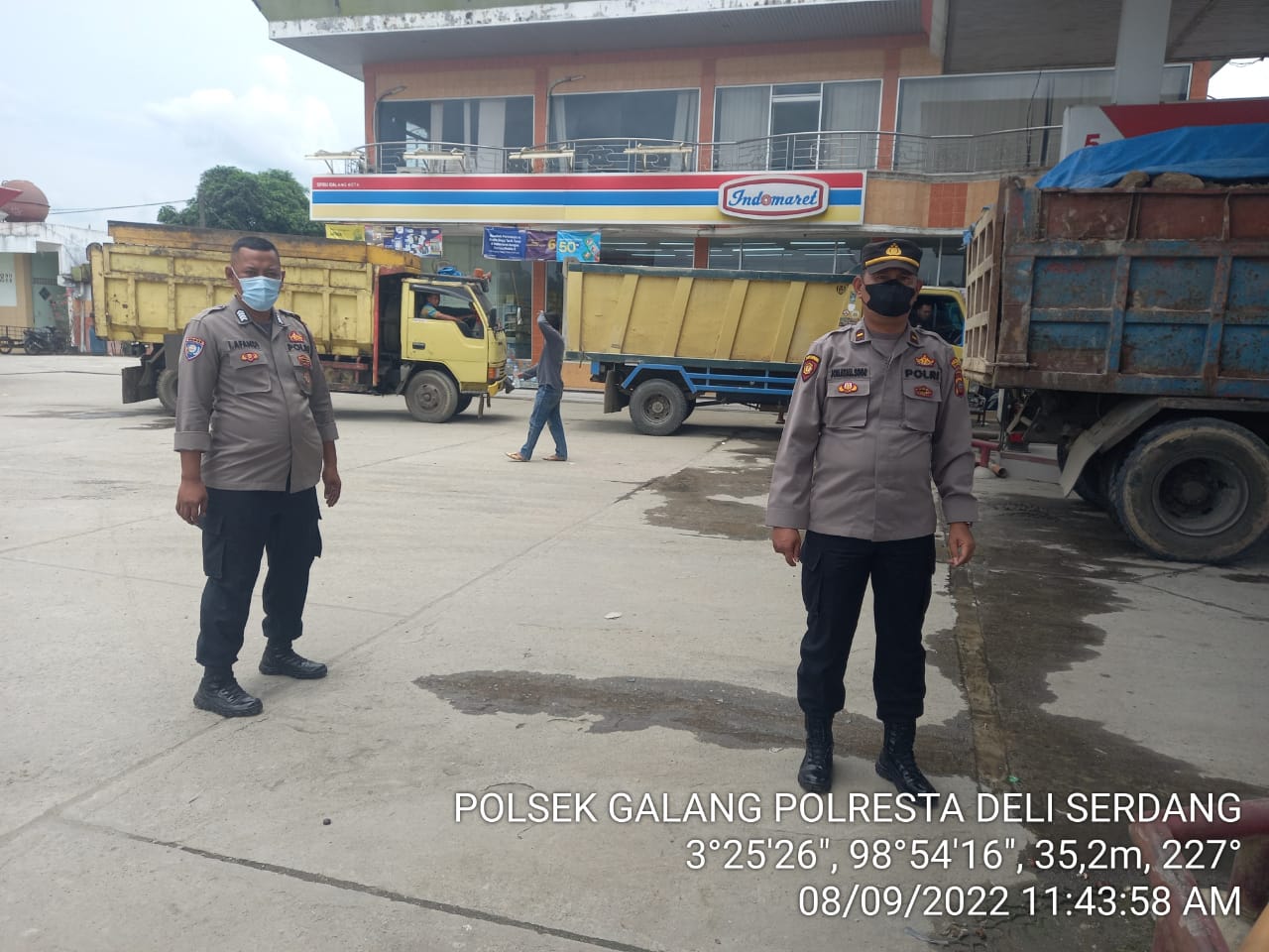 Polsek Galang Laksanakan Patroli Dan Monitoring Ketersediaan BBM Di Wilayahnya.