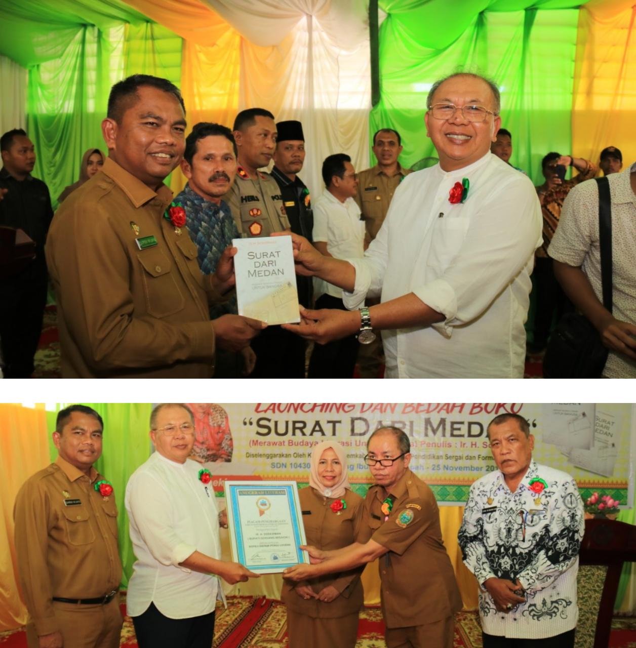 Bupati Soekirman Launching dan Bedah Buku Berjudul Surat dari Medan