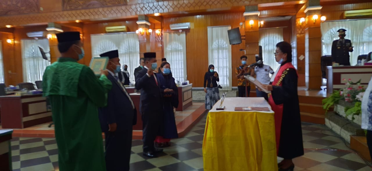 Ketua DPRD Asahan Pimpin Paripurna  Pengucapan Sumpah & Janji 2 Anggota Pengganti Antar Waktu