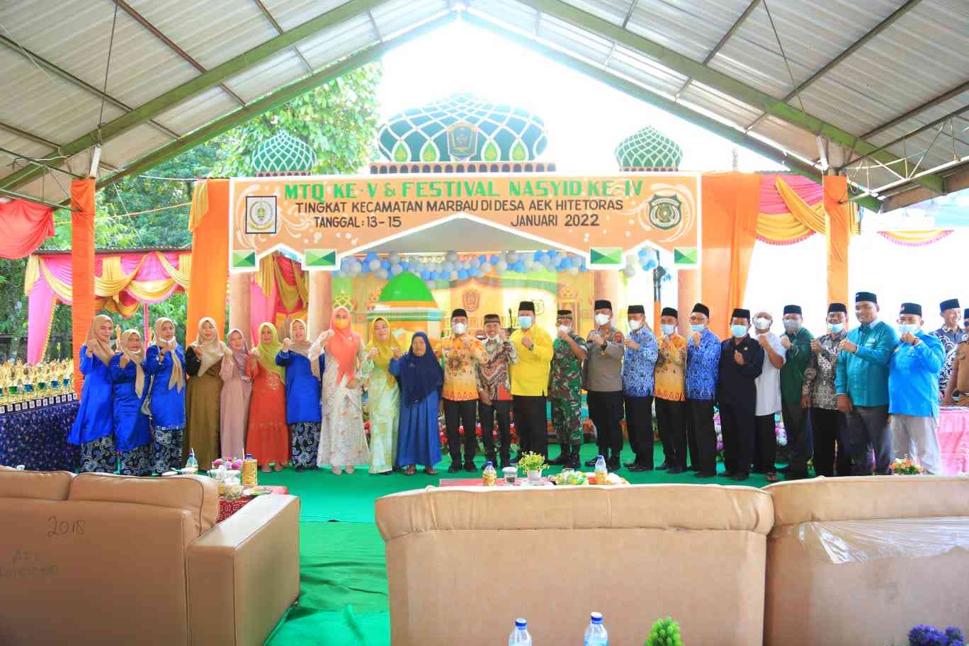 Wakil Bupati Labura hadiri kegiatan MTQ dan Festival Nasyid di Kecamatan Marbau