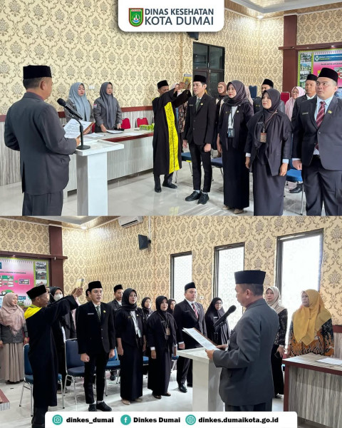 Dinas Kesehatan Kota Dumai Mengelar Sumpah Jabatan Fungsional