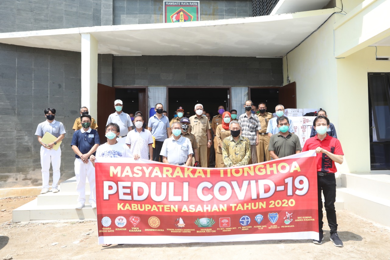 Bupati Asahan Kembali Terima Bantuan Covid - 19 Dari Etnis Tionghoa