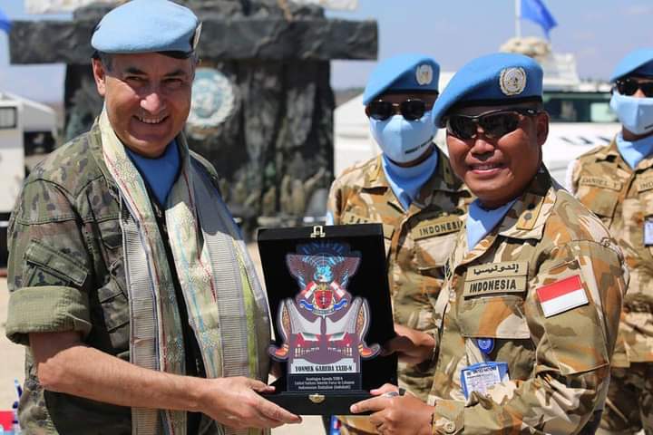 Satgas Yon Mekanis TNI Konga XXIII-N/UNIFIL Terima Kunjungan Komandan Sektor Timur