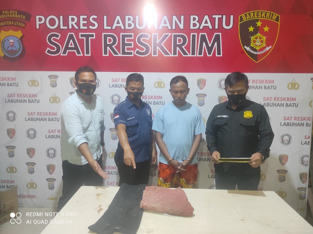 TEKAB Polres Labuhanbatu Tangkap Oknum Satpam PT.MILANO Tersangka Pelaku Perkosaan