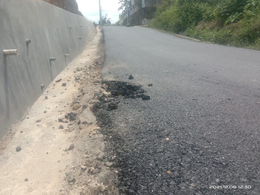 Pekerjaan Hotmix Siluman Diduga Milik PUPR Kota Pematangsiantar Asal Jadi 