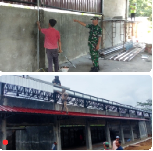 Pastikan Berjalan Lancar, Babinsa Dampingi Pembangunan KDKMP