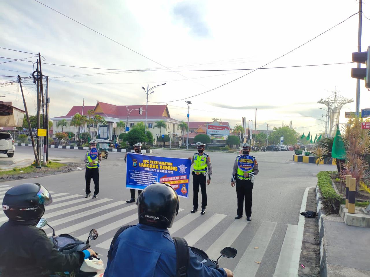 Satlantas Polres Dumai Sosialisasi Tertib Berlalulinjas Jelang Operasi Lancang Kuning 2022