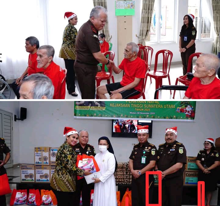 Sambut Hari Natal 2025, Kejaksaan Tinggi Sumatera Utara Berikan Bantuan di Tiga Lokasi Secara Serentak