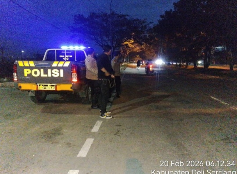 Jaga stabilitas keamanan bulan suci Ramadan,Polresta Deli Serdang dan Jajaran Patroli Menyapa Subuh