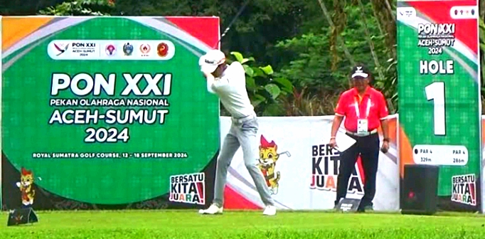 Sumut Tambah Medali Emas Pada Pertandingan Golf Nomor Mixed Foursome