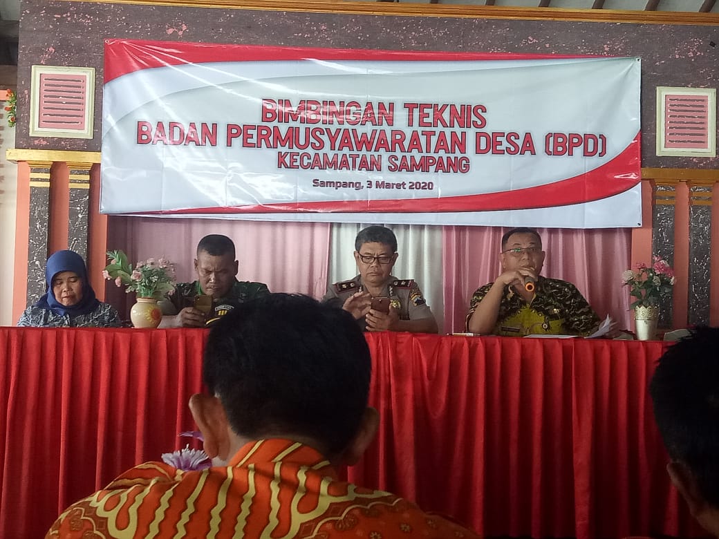 Ini Yang Disampaikan Danramil 07 Maos Kepada Anggota BPD Kecamatan Sampang 