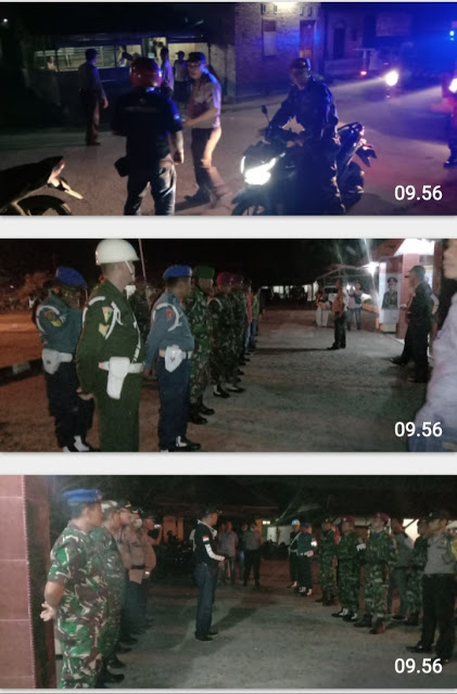 Cegah Covid-19 Polsek Belawan Bersama Muspika Patroli Bersama Beri Himbauan Kepada Masyarakat