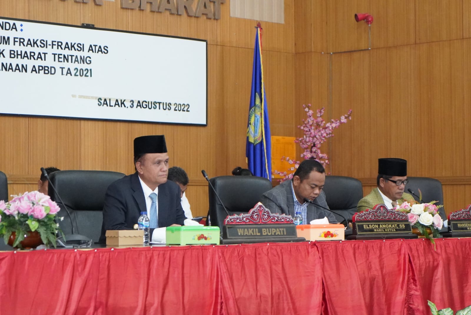 Wakil Bupati Pakpak Bharat Sampaikan Pidato Nota Jawaban LKPJ 2021