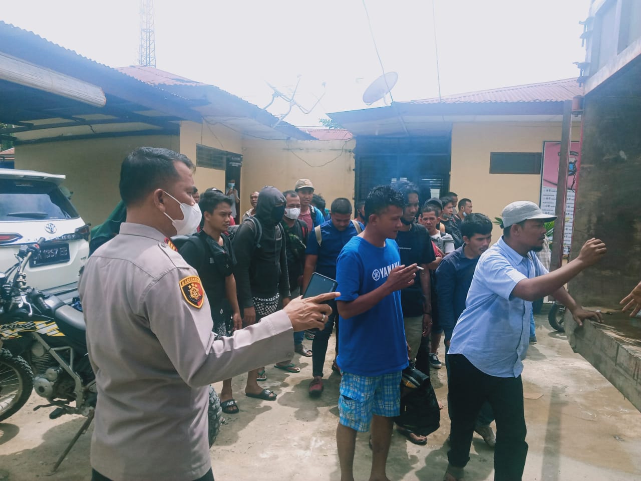 54 orang PMI/TKI Ilegal yang mau ke Malaysia  digagalkan Polsek Kualuh Hilir