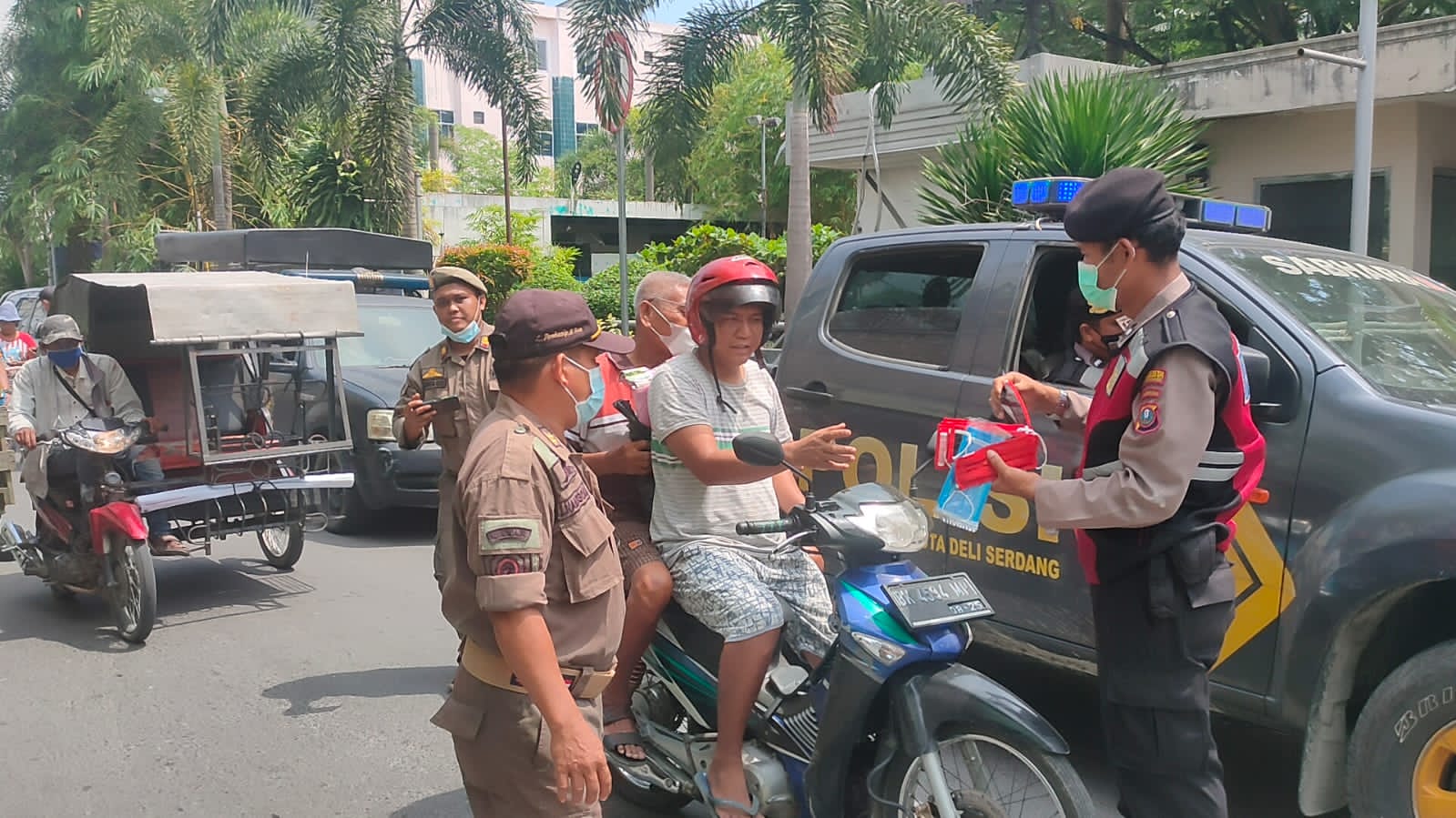 Petugas Gabungan Kabupaten Deli Serdang Rutin Laksanakan Operasi Yustisi