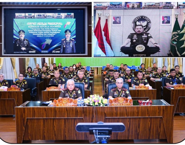 JAKSA AGUNG BUKA  RAPAT KERJA NASIONAL KEJAKSAAN RI TAHUN 2026: Penguatan Tata Kelola Kejaksaan dalam Reformasi Penegakan Hukum dan Pelayanan Publik melalui Peningkatan Akuntabilitas dan Integritas