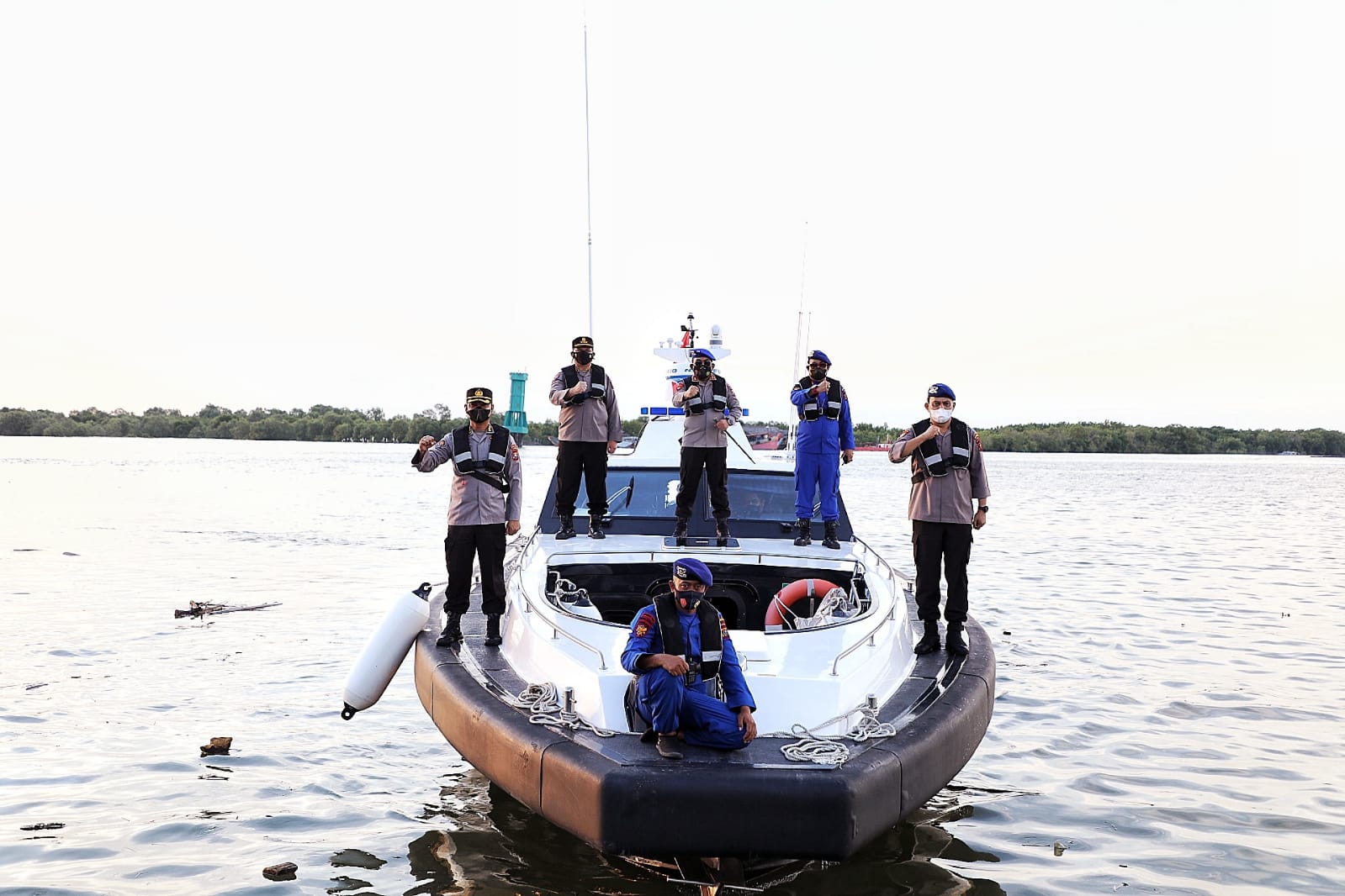 Tambah Perkuatan Pengamanan Perairan, Kapoldasu Resmikan Kapal Patroli Cepat Polairud