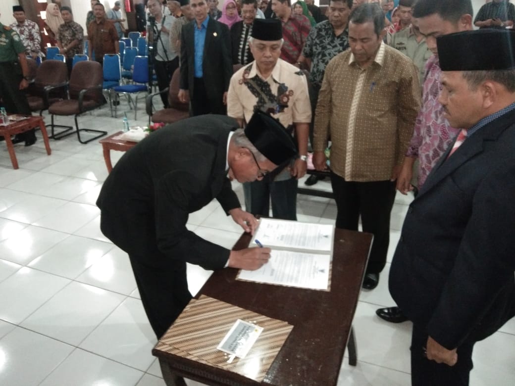 Wakil Walikota Langsa DR H Marzuki Hamid, MM Lantik Lima Pejabat Eselon II