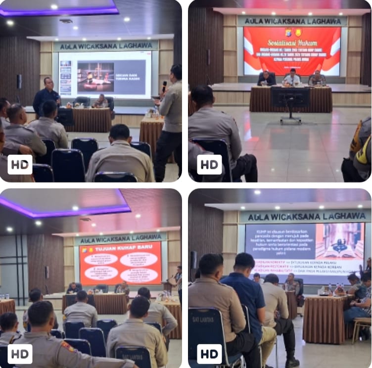 Polres Dumai Gelar Sosialisasi KUHP Dan KUHAP Baru, Ajak Personil Sinergikan Implementasi