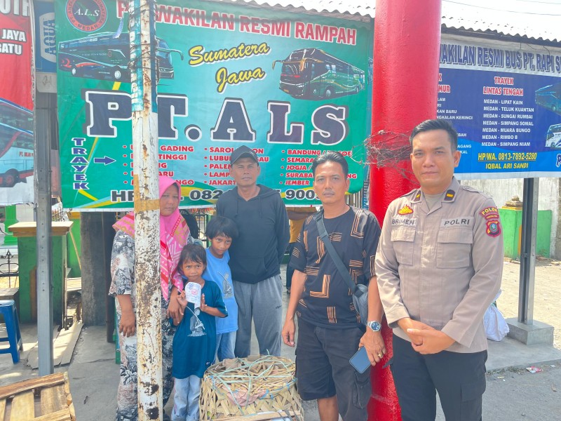 Polres Sergai Fasilitasi Pemulangan Pasutri Dan Dua Anaknya ke Jakarta