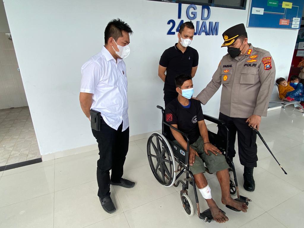 Pemuda Ini Nekat Lawan Polisi, Alhasil Ditembak Sat Reskrim Polres Pelabuhan Belawan