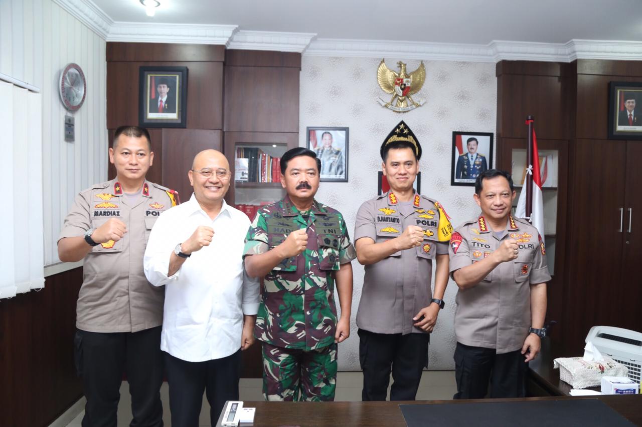 Kapolrestabes Medan Terima Kunjungan Panglima TNI dan Kapolri