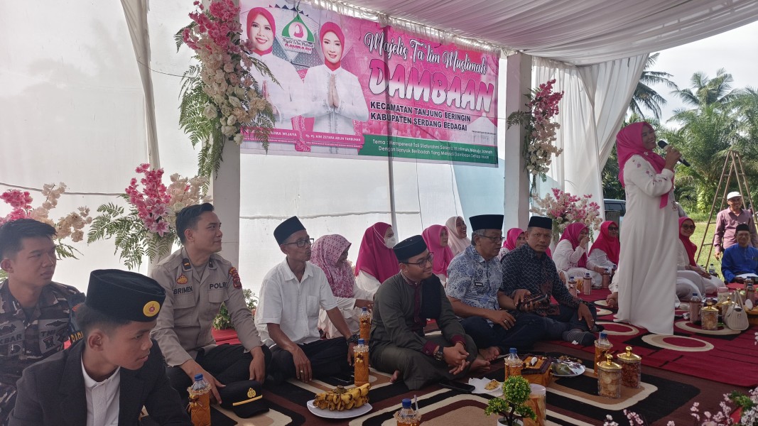 Tingkatkan Imtaq dan Adab Keluarga, MTMD Sergai Gelar Pengajian dan Pasar Murah