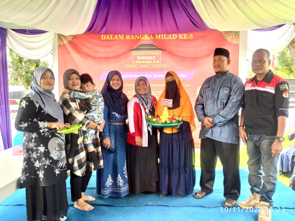 Milad Ke-5 RAS H. Novri Aritonang, Santuni Anak Yatim, Dhuafa, & Anak Berkebutuhan Khusus