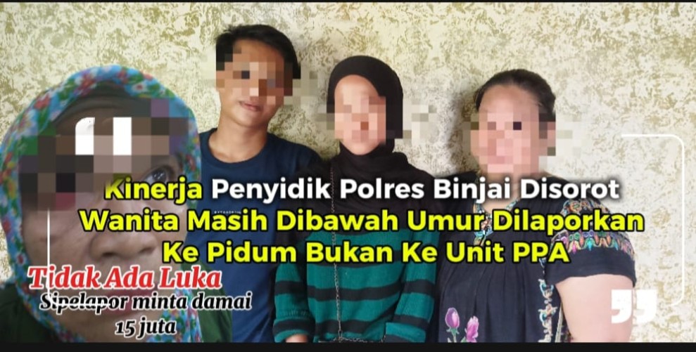 Penyidik Pidum Polres Binjai Disorot, Kasus Anak di Bawah Umur Dilaporkan Bukan di Unit PPA
