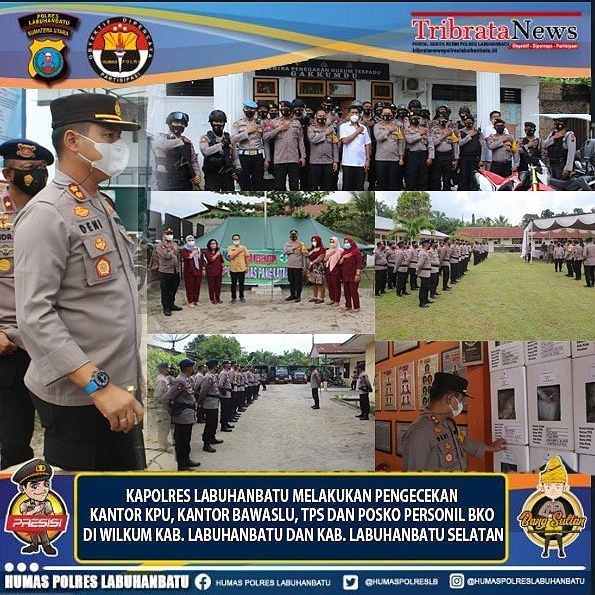 Kapolres Labuhanbatu Melakukan Pengecekan Kesiapan Pelaksanaan PSU di Labuhanbatu dan Labusel