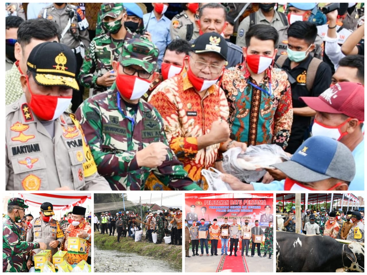 Wujudkan Ketahanan Pangan, Bupati Sergai Sambut Kunjungan Kerja Kapoldasu dan Pangdam l/BB 