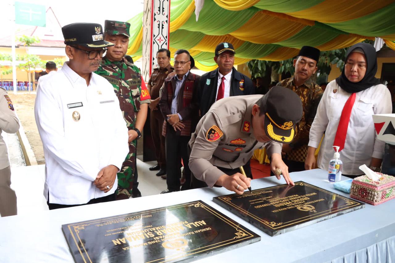 Resmikan Gedung Presisi SPKT, Kapolres Simalungun Dorong Personel Bekerja Lebih Profesional
