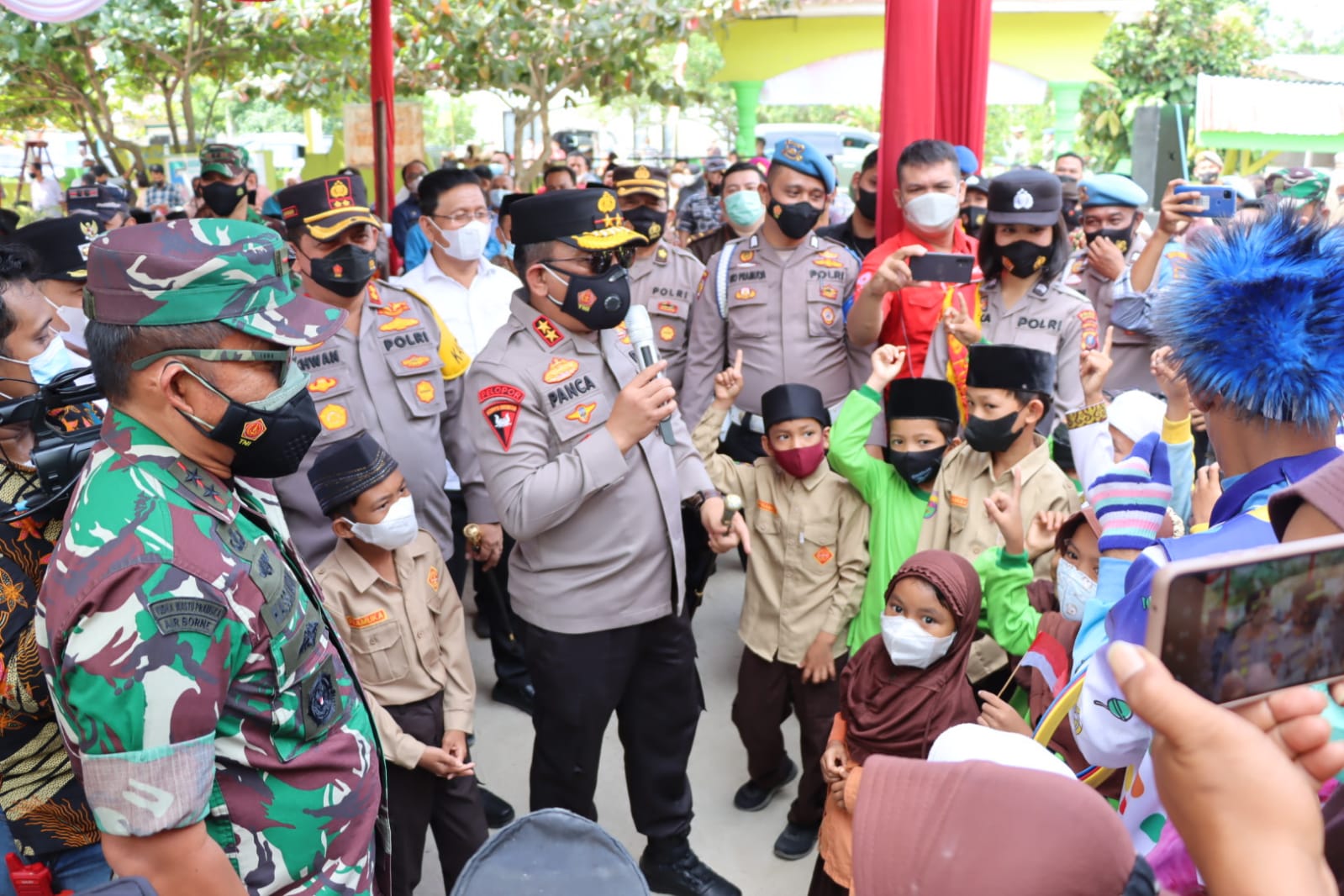 Kapoldasu dan Pangdam 1 BB Datang Berkunjung Kab.Batu Bara Pantau Vaksin Anak