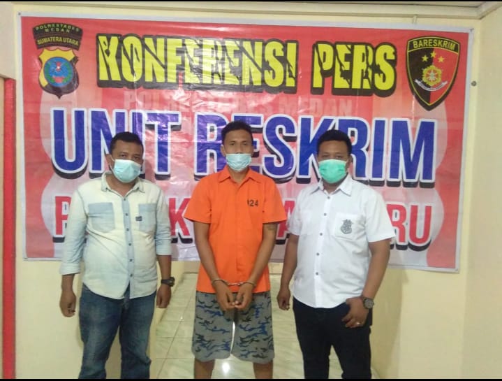 Beli Ganja  Seorang Warga Batang Kuis Ditangkap Tekab Polsek Medan Baru