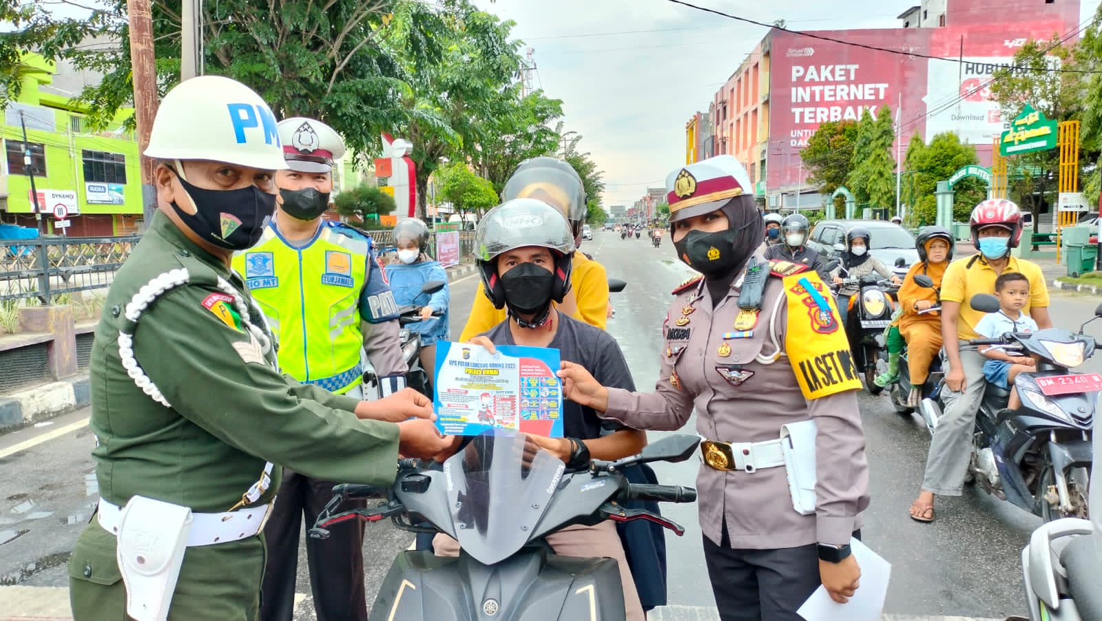 Satlantas Polres Dumai Jajaran Polda Riau Giatkan Sosialisasi Tertib Berlalu Lintas