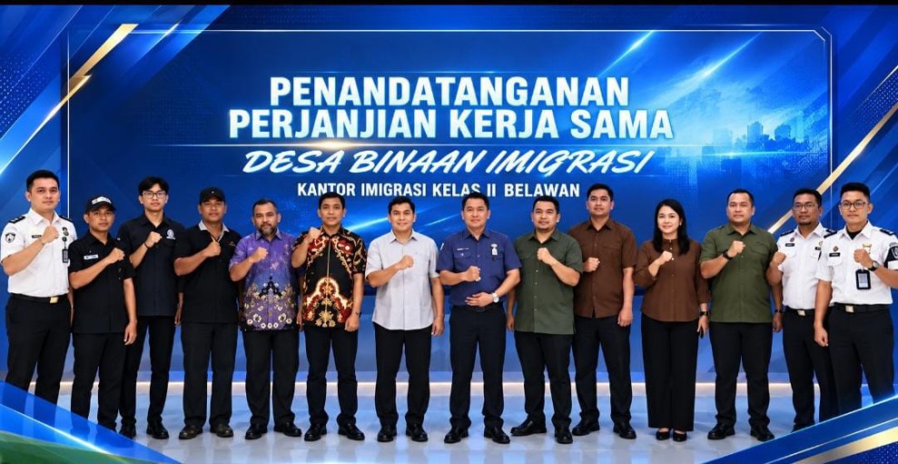 Cegah TPPO dan TPPM, Imigrasi Belawan  Gandeng Desa Labuhan Deli – Terjun