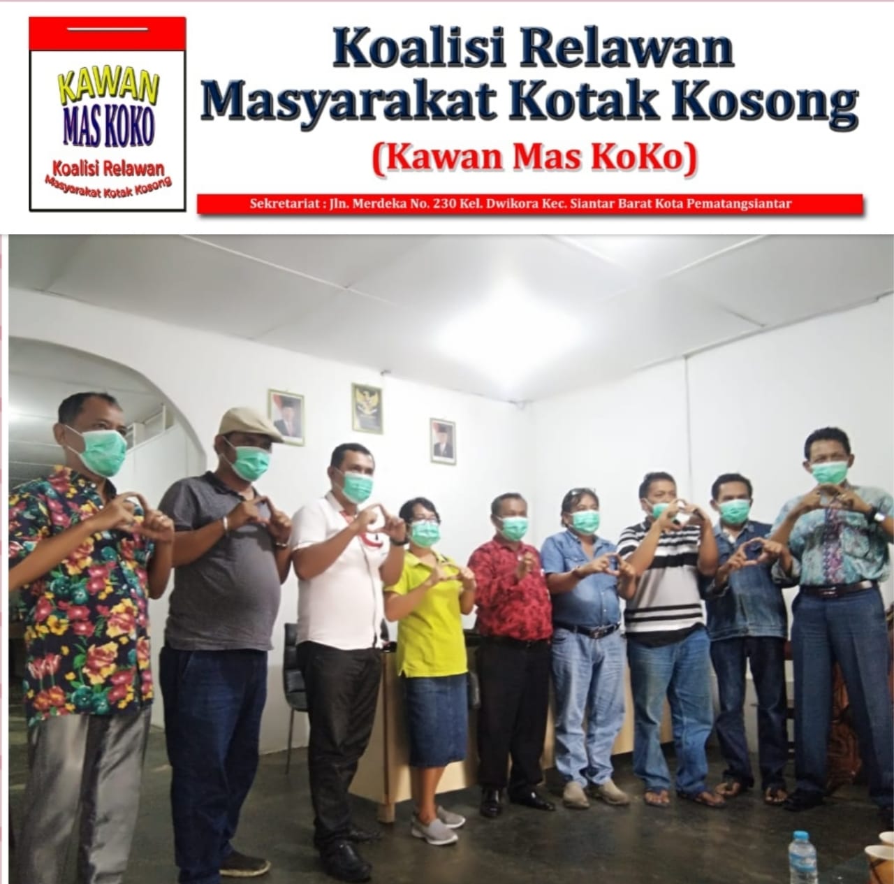 Kawan Mas Koko Dirikan Posko Pemenangan Kotak Kosong, Ini Kata Para Penggagas