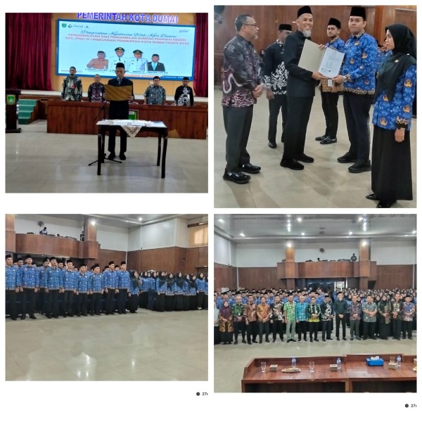 279 PNS Resmi Mengangkat Sumpah Dihadapan Wali Kota Dumai