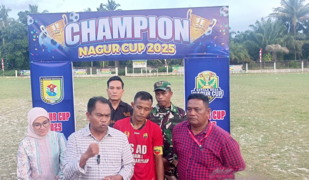 Bupati Sergai Apresiasi TNI–POLRI Sukses Amankan Final Turnamen Nagur Cup 2025