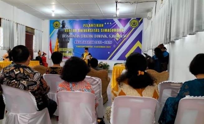 Rektor USI Periode 2022-2026 Dr. Sarintan Dilantik, LLDikti dan Ketua Pembina Tidak Hadir
