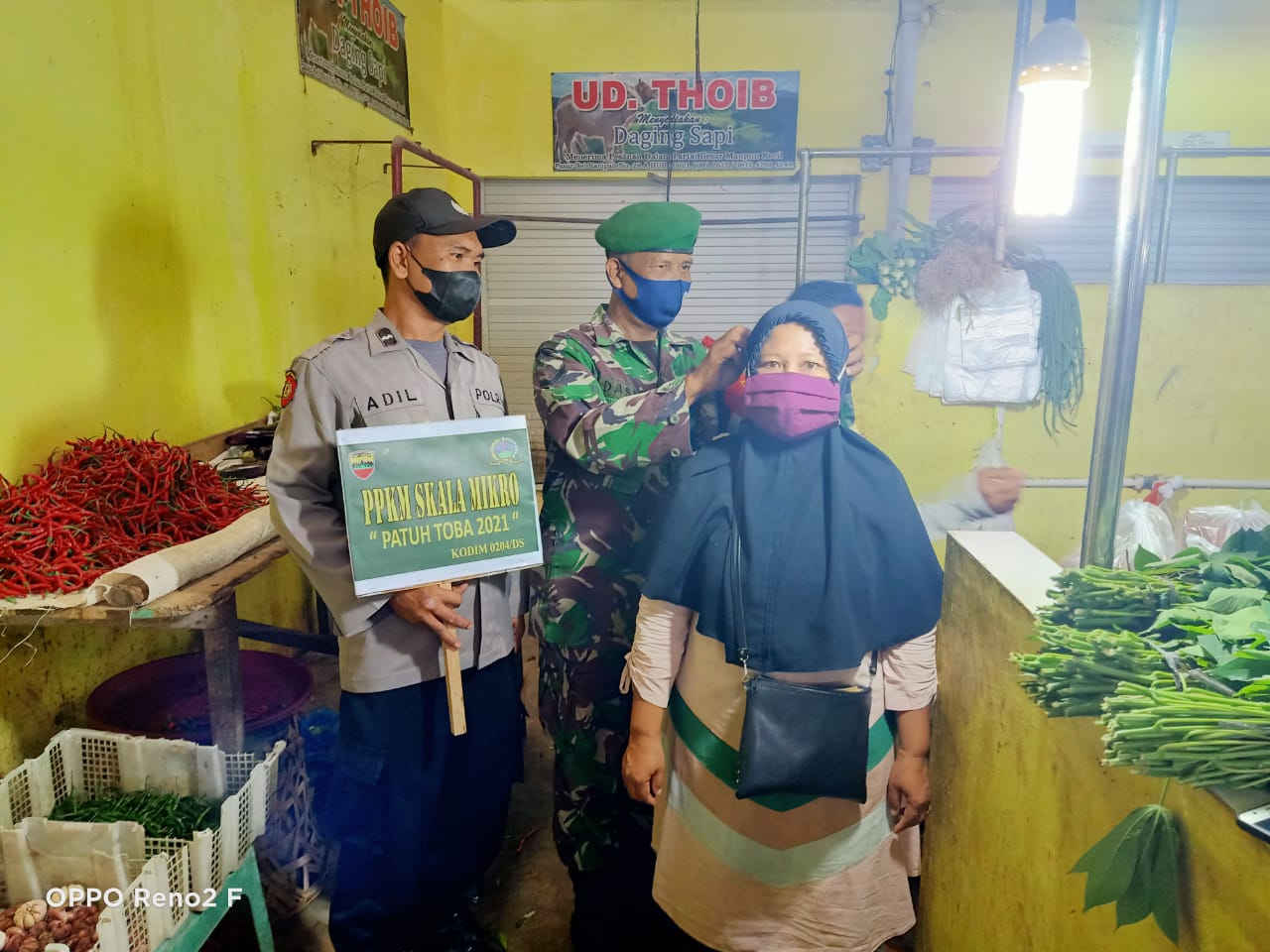 Cegah Penyebaran Covid-19  Polsek Firdaus Giat Cek Pos Mikro PPKM Desa Cempedak Lobang