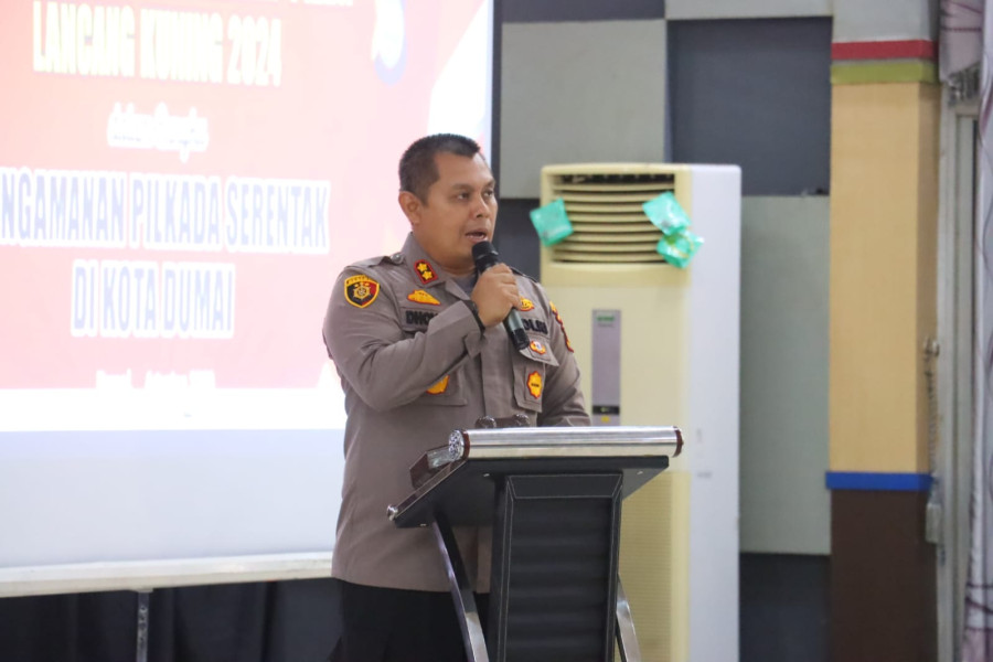 Polres Dumai laksanakan Latihan Pra Operasi Mantap Praja Lancang Kuning 2024.