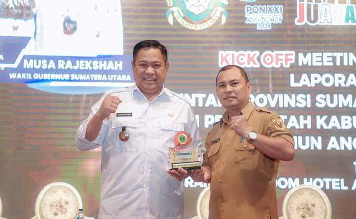 Kabupaten Dairi Terima Piagam Penghargaan Pemprovsu 9 Kali WTP