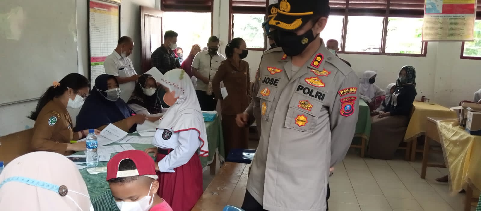 Kapolres Batu Bara AKBP Jose DC Fernandes S.I.K. Laksanakan Pengecekan Vaksinasi.