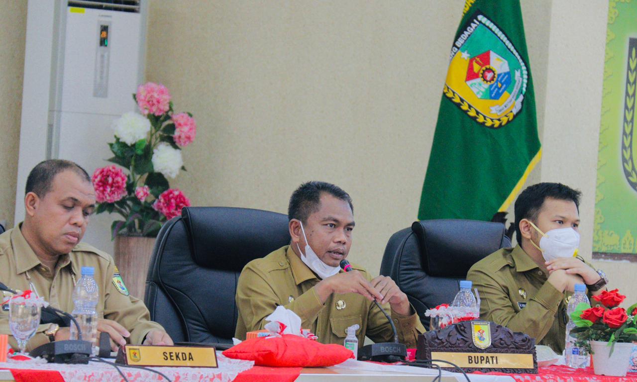 Pemkab Sergai Gelar Rapat Finalisasi LKPJ 2020, Bupati Sergai: Para OPD Harus Kerja Maksimal