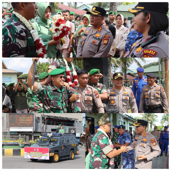 Kapolres Dumai Hadiri Lepas Sambut Dandim 0320/Dumai
