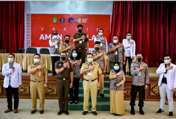 Pj Wali Kota Dumai H.Jonli Dukung Penuh Pencanangan Vaksinasi Covid-19