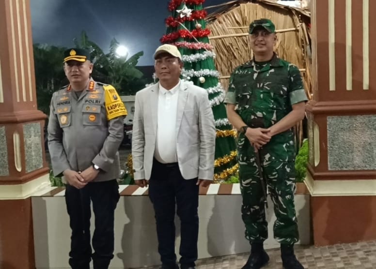 Kapolresta beserta Forkopimda Deli Serdang Cek Situasi Ibadah Gereja Malam Tahun Baru 2026