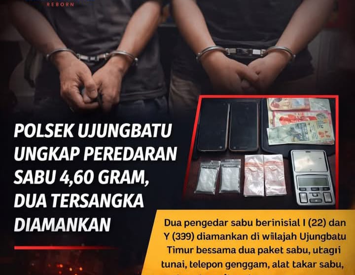 Polsek Ujung Batu Ungkap Peredaran Narkoba, 2 Tersangka Berhasil Ditangkap