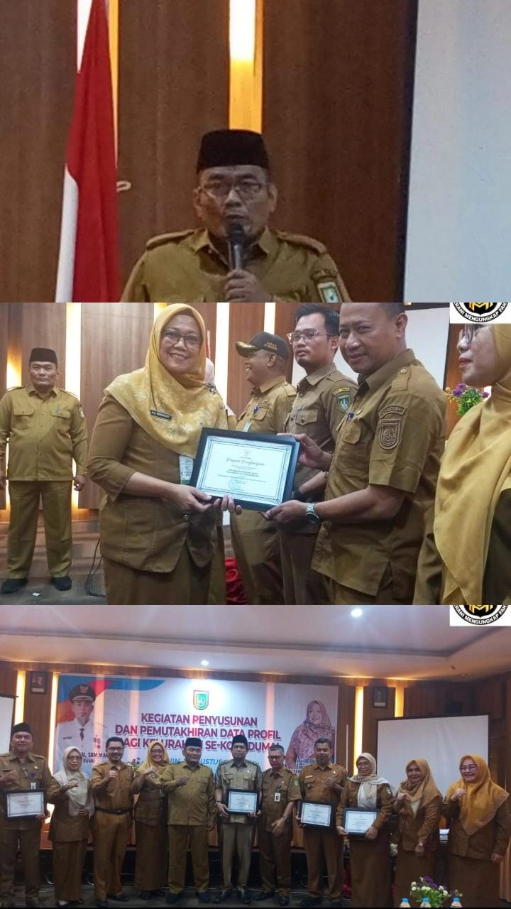 Pembukaan  Penyusunan dan Pemutakhiran Data Profil  Kelurahan Se-Kota Dumai serta Penyerahan Piagam Penghargaan Dihadiri Wakil Walikota  Dumai